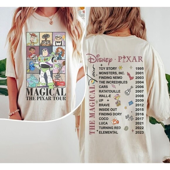 Melanie S Other - Disney Pixar Magical Tour Character Fan Graphic Unisex T-Shirt